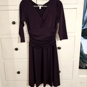 Size 8 plum midi dress.